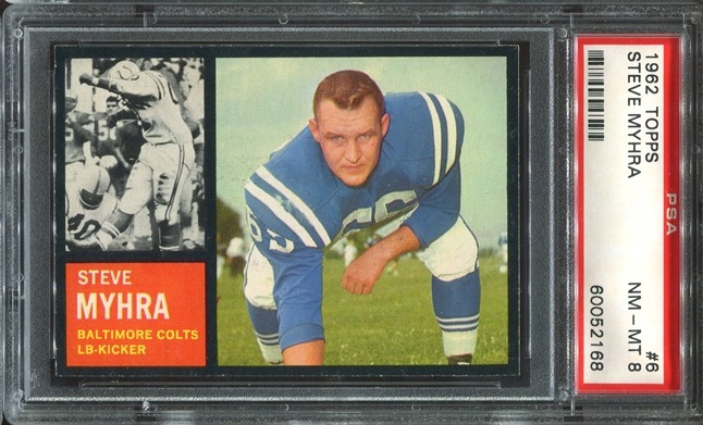 1962 Topps #6 - Steve Myhra - PSA 8