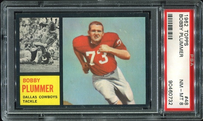 1962 Topps #48 - Bobby Plummer - PSA 8