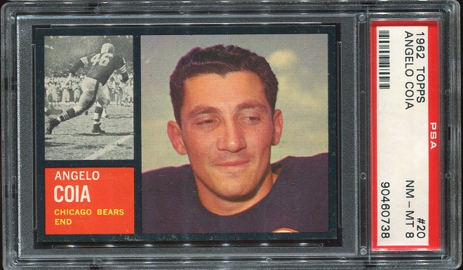 1962 Topps #20 - Angelo Coia - PSA 8