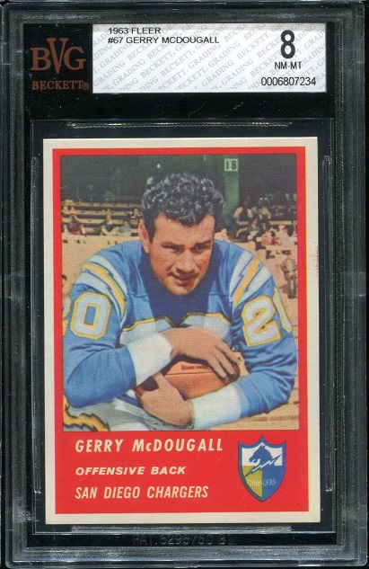 1963 Fleer #67 - Gerry McDougall - BVG 8