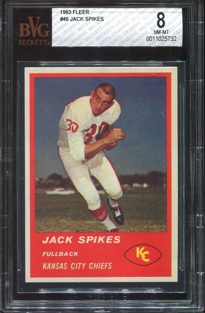 1963 Fleer #46 - Jack Spikes - BVG 8