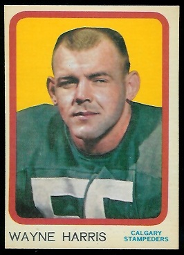 1963 Topps CFL #19 - Wayne Harris - nm