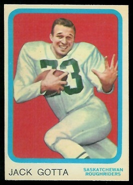 1963 Topps CFL #63 - Jack Gotta - nm