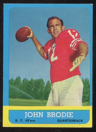 1963 Topps #134 - John Brodie - ex