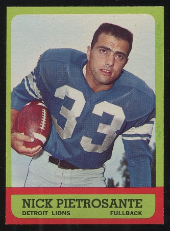 1963 Topps #27 - Nick Pietrosante - nm