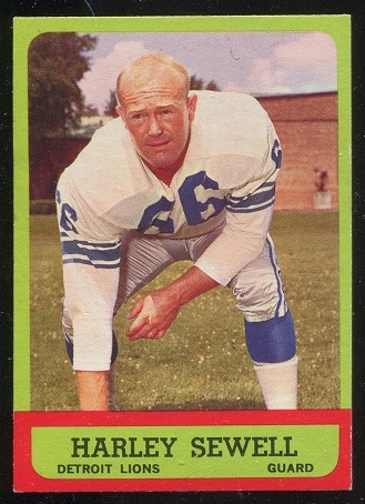 1963 Topps #29 - Harley Sewell - exmt+