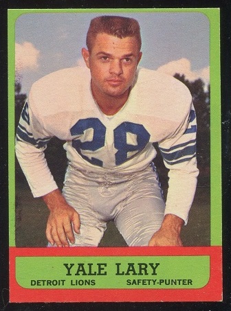 1963 Topps #33 - Yale Lary - exmt