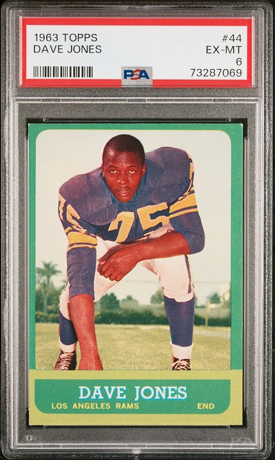 1963 Topps #44 - Deacon Jones - PSA 6