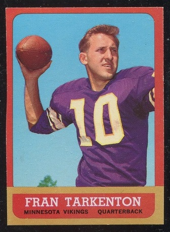 1963 Topps #98 - Fran Tarkenton - nm miscut