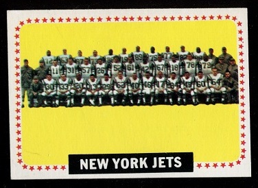 1964 Topps #131 - New York Jets Team - exmt
