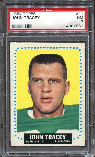 1964 Topps #41 - John Tracey - PSA 7