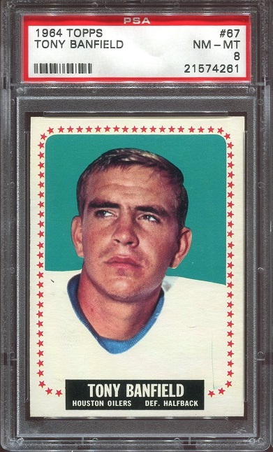 1964 Topps #67 - Tony Banfield - PSA 8