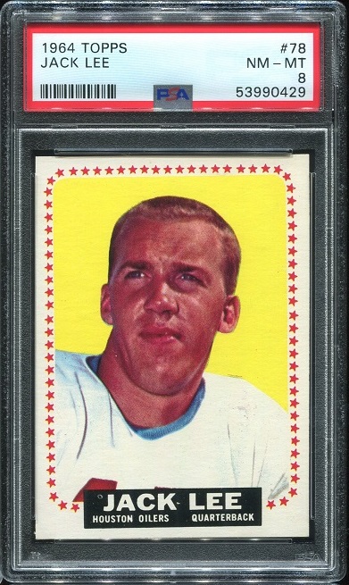 1964 Topps #78 - Jack Lee - PSA 8