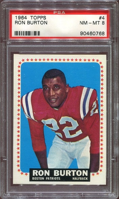 1964 Topps #4 - Ron Burton - PSA 8