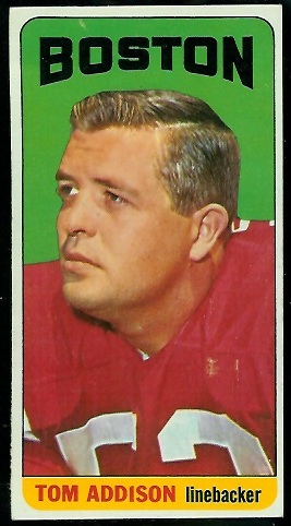 1965 Topps #1 - Tommy Addison - exmt