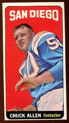 1965 Topps #154 - Chuck Allen - exmt