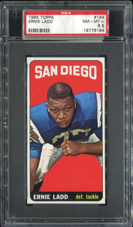 1965 Topps #164 - Ernie Ladd - PSA 8.5