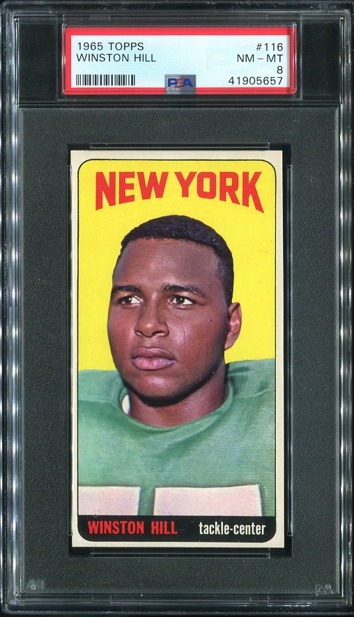 1965 Topps #116 - Winston Hill - PSA 8