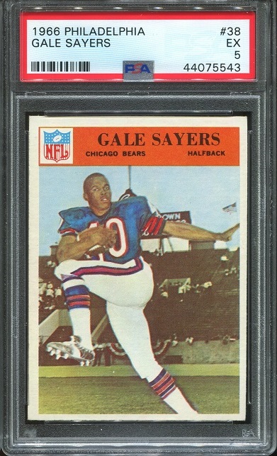 1966 Philadelphia #38 - Gale Sayers - PSA 5