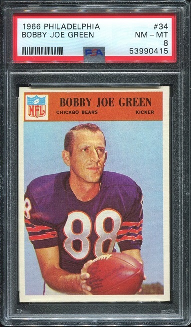 1966 Philadelphia #34 - Bobby Joe Green - PSA 8