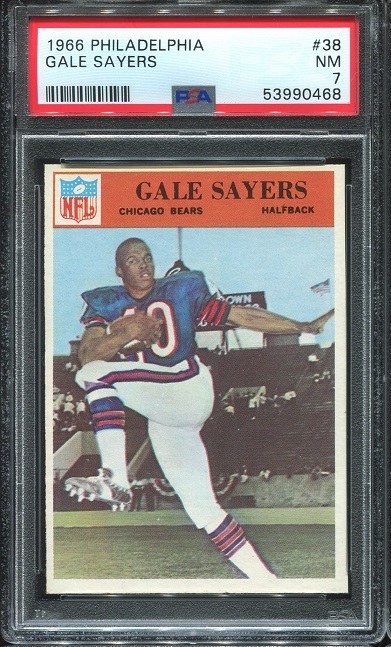 1966 Philadelphia #38 - Gale Sayers - PSA 7