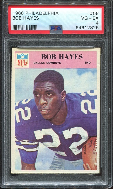 1966 Philadelphia #58 - Bob Hayes - PSA 4