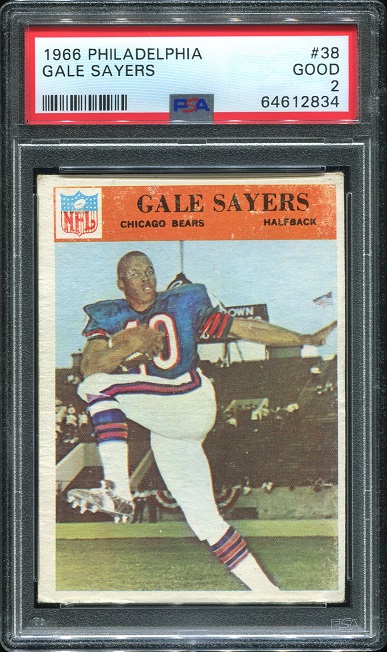 1966 Philadelphia #38 - Gale Sayers - PSA 2