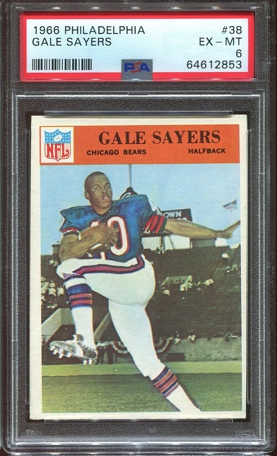 1966 Philadelphia #38 - Gale Sayers - PSA 6