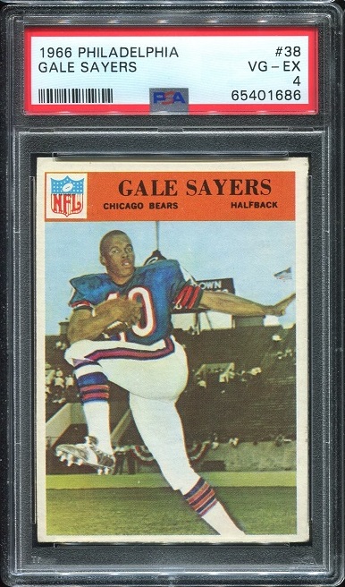 1966 Philadelphia #38 - Gale Sayers - PSA 4