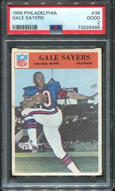 1966 Philadelphia #38 - Gale Sayers - PSA 2