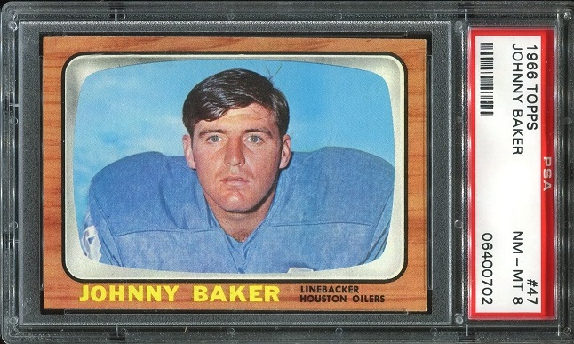 1966 Topps #47 - Johnny Baker - PSA 8