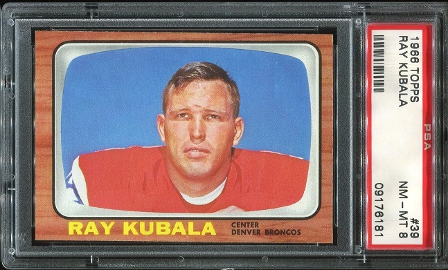 1966 Topps #39 - Ray Kubala - PSA 8