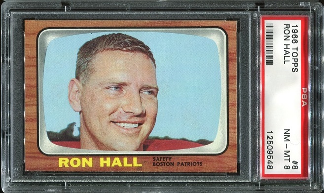 1966 Topps #8 - Ron Hall - PSA 8