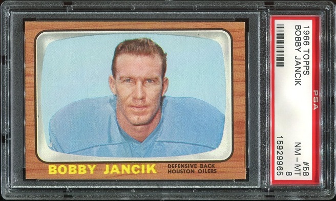 1966 Topps #58 - Bobby Jancik - PSA 8