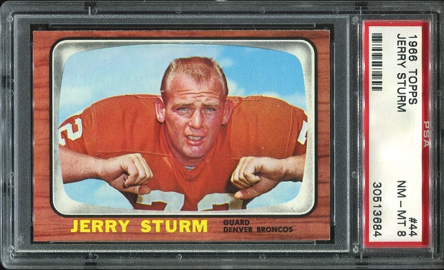 1966 Topps #44 - Jerry Sturm - PSA 8