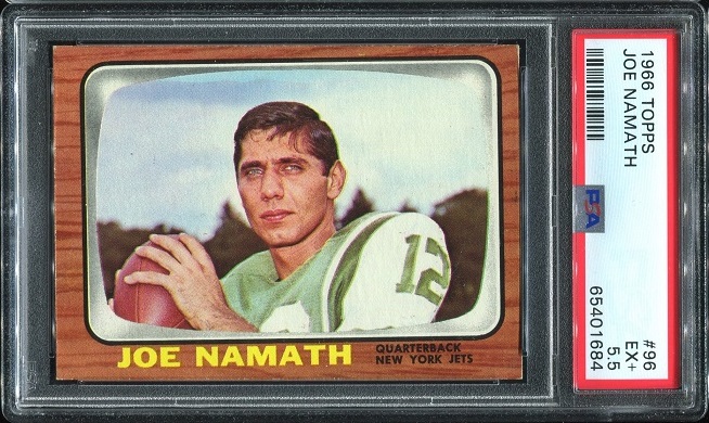 1966 Topps #96 - Joe Namath - PSA 5.5