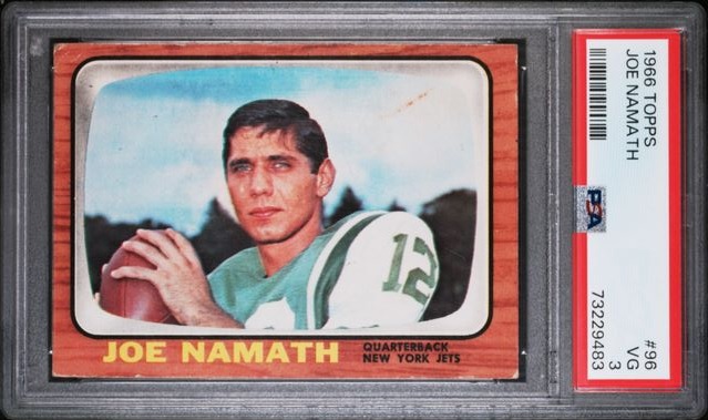 1966 Topps #96 - Joe Namath - PSA 3