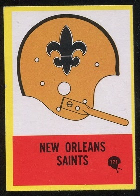 1967 Philadelphia #121 - New Orleans Saints Team - ex