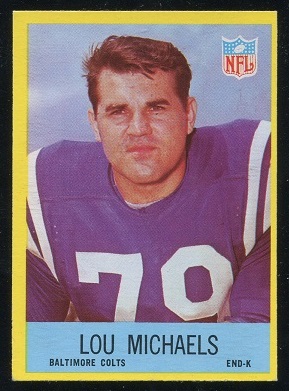 1967 Philadelphia #22 - Lou Michaels - nm oc