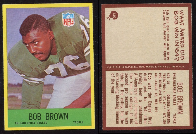 1967 Philadelphia #135 - Bob Brown - nm