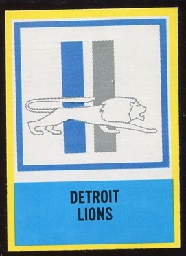 1967 Philadelphia #72 - Lions Logo - exmt+