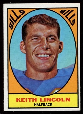 1967 Topps #15 - Keith Lincoln - nm