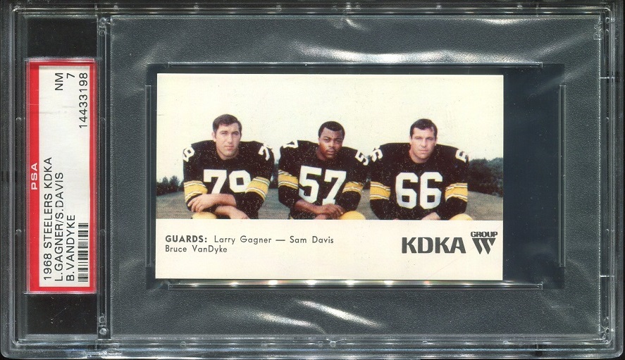 1968 KDKA Steelers #8 - Guards - PSA 7