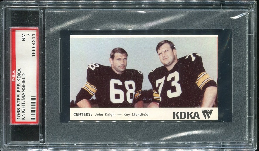 1968 KDKA Steelers #1 - Centers - PSA 7