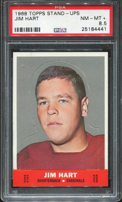 1968 Topps Stand Up #8 - Jim Hart - PSA 8.5