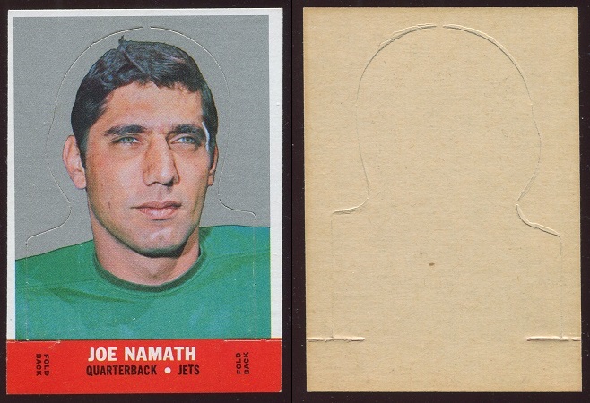 1968 Topps Stand Up #17 - Joe Namath - exmt