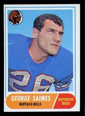 1968 Topps #201 - George Saimes - exmt