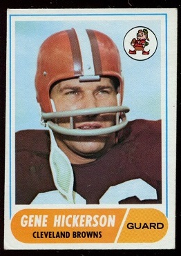 1968 Topps #76 - Gene Hickerson - ex+