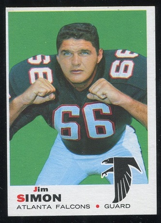 1969 Topps #184 - Jim Simon - exmt