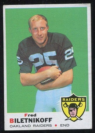 1969 Topps #201 - Fred Biletnikoff - vg